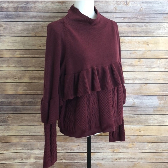 Anthropologie - Ruffle high neck Sweater - Picture 8 of 8